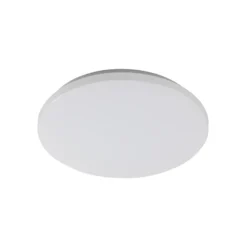 Lindby Plafón para exterior Astera, blanco, 3.000 K, Ø 33 cm