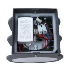 Lindby Smart aplique LED para exterior Fyra, redondo, CCT, RGB, Tuya