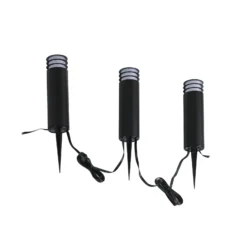 Lindby Smart baliza LED Kaelo, CCT, RGB, Tuya, 3er