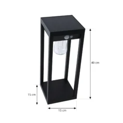 Lindby Smart baliza LED solar Enea, sensor, CCT, RGB