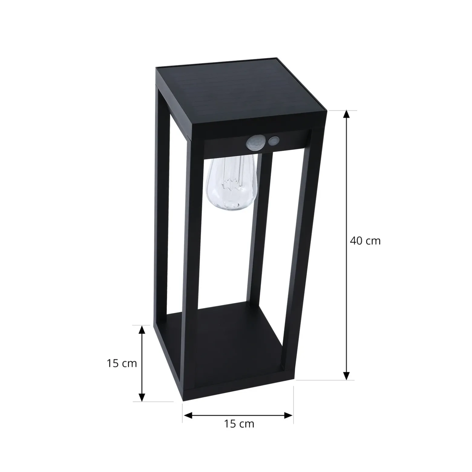 Lindby Smart baliza LED solar Enea, sensor, CCT, RGB