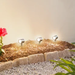 Lindby Smart LED foco con pica Nycta, RGB, Tuya, lote de 3