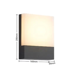 Lindby Vanira lámpara de pared LED para exterior