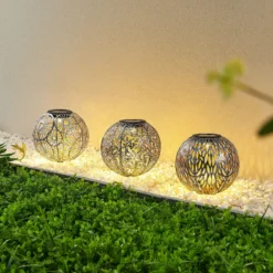 Lindby Vilani lámpara LED solar en set 3 ud