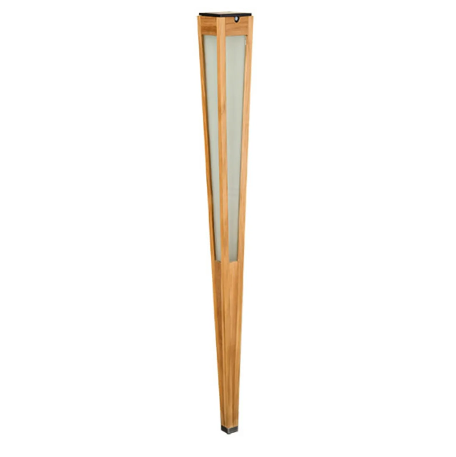 Linterna solar Tecka LED con sensor, 120 cm, teca