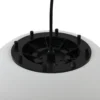 Lámpara colgante exterior Alea de Lindby, blanca, plástico, Ø 38 cm