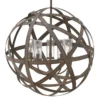 Lámpara colgante exterior Carson, a mano, 5 luces