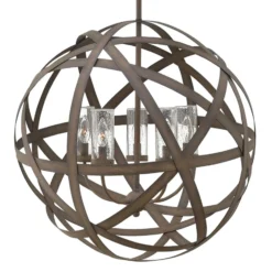 Lámpara colgante exterior Carson, a mano, 5 luces