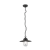 Lámpara colgante exterior Edward, antracita, Ø 27,5 cm, aluminio