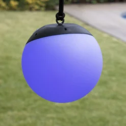 Lámpara colgante exterior LED Voila, móvil, RGBW