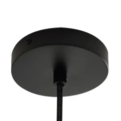 Lámpara colgante exterior Lindby Taryn, marrón, plástico, IP44 35 cm