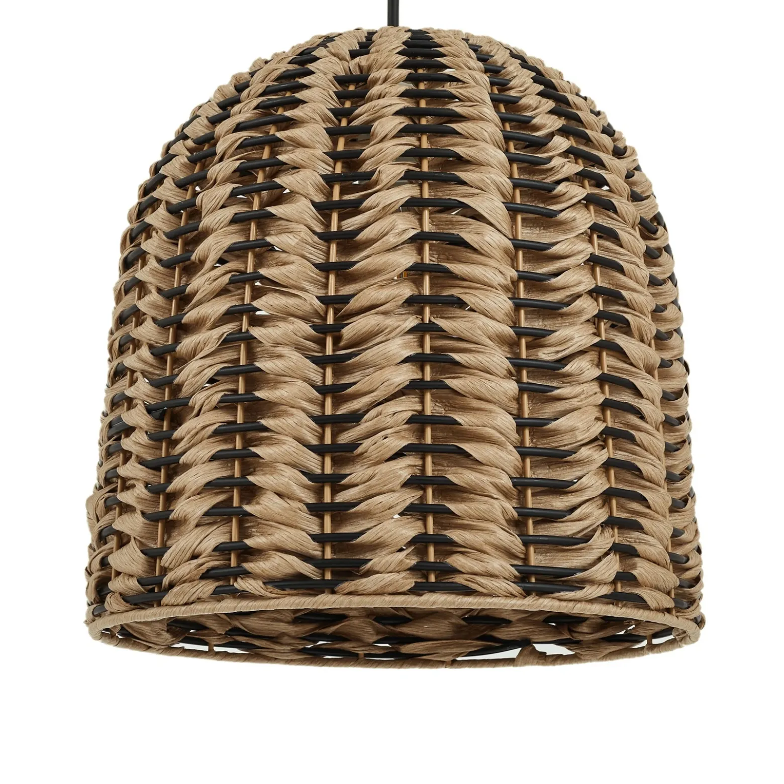 Lámpara colgante exterior Lindby Taryn, marrón, plástico, IP44 35 cm
