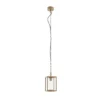 Lámpara colgante exterior Lucande Ferda, marrón, IP44, cristal, E27