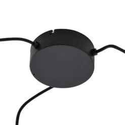 Lámpara colgante exterior Lucande Taniola, 3 luces, beige, ratán, IP44
