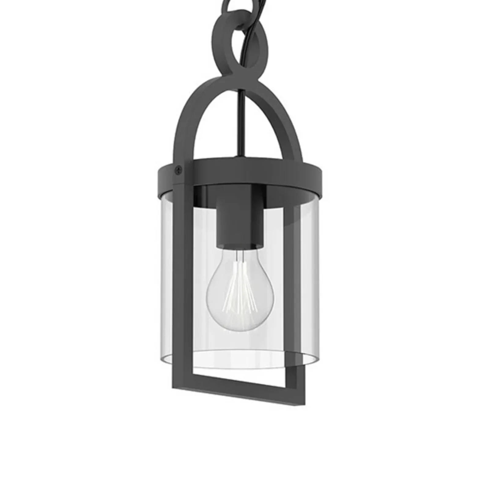Lámpara colgante exterior Maya, gris oscuro, IP54, 150 cm