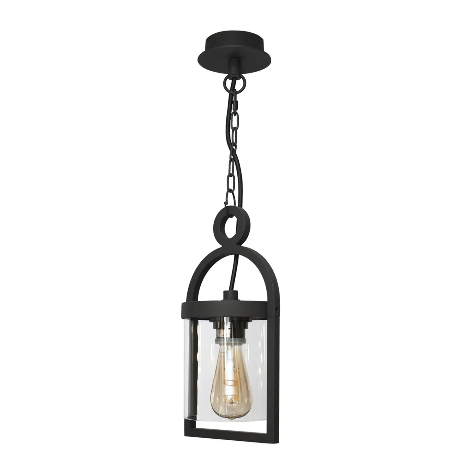 Lámpara colgante exterior Maya, gris oscuro, IP54, 150 cm