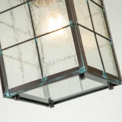 Lámpara colgante exterior Nantucket, negro, 1 luz