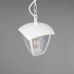 lámpara colgante exterior VENTA, blanca, 17 x 17 cm, metal, IP44