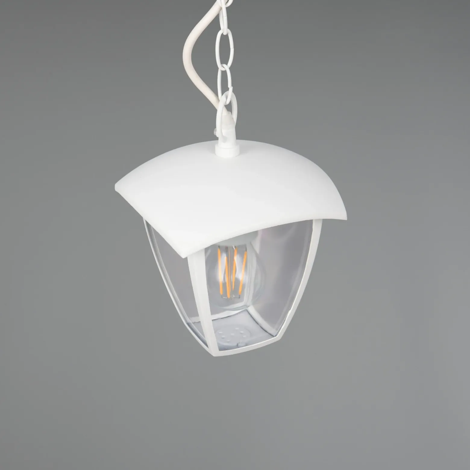lámpara colgante exterior VENTA, blanca, 17 x 17 cm, metal, IP44