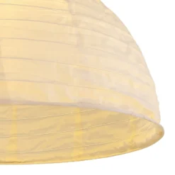 Lámpara colgante LED 33982, blanco, lino, plástico