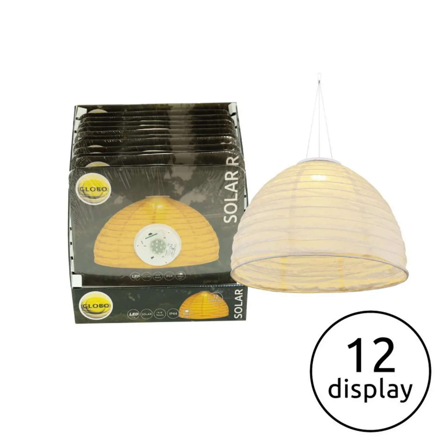 Lámpara colgante LED 33982, blanco, lino, plástico