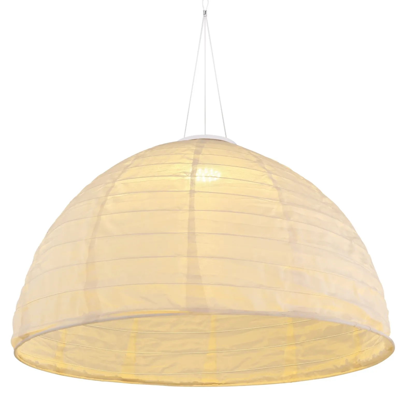 Lámpara colgante LED 33982, blanco, lino, plástico