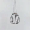 Lámpara colgante LED Ovia, Ø 42 cm, negro, IP44, atenuable.