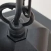 Lámpara colgante Parish con suspensión de cadena, altura 42 cm