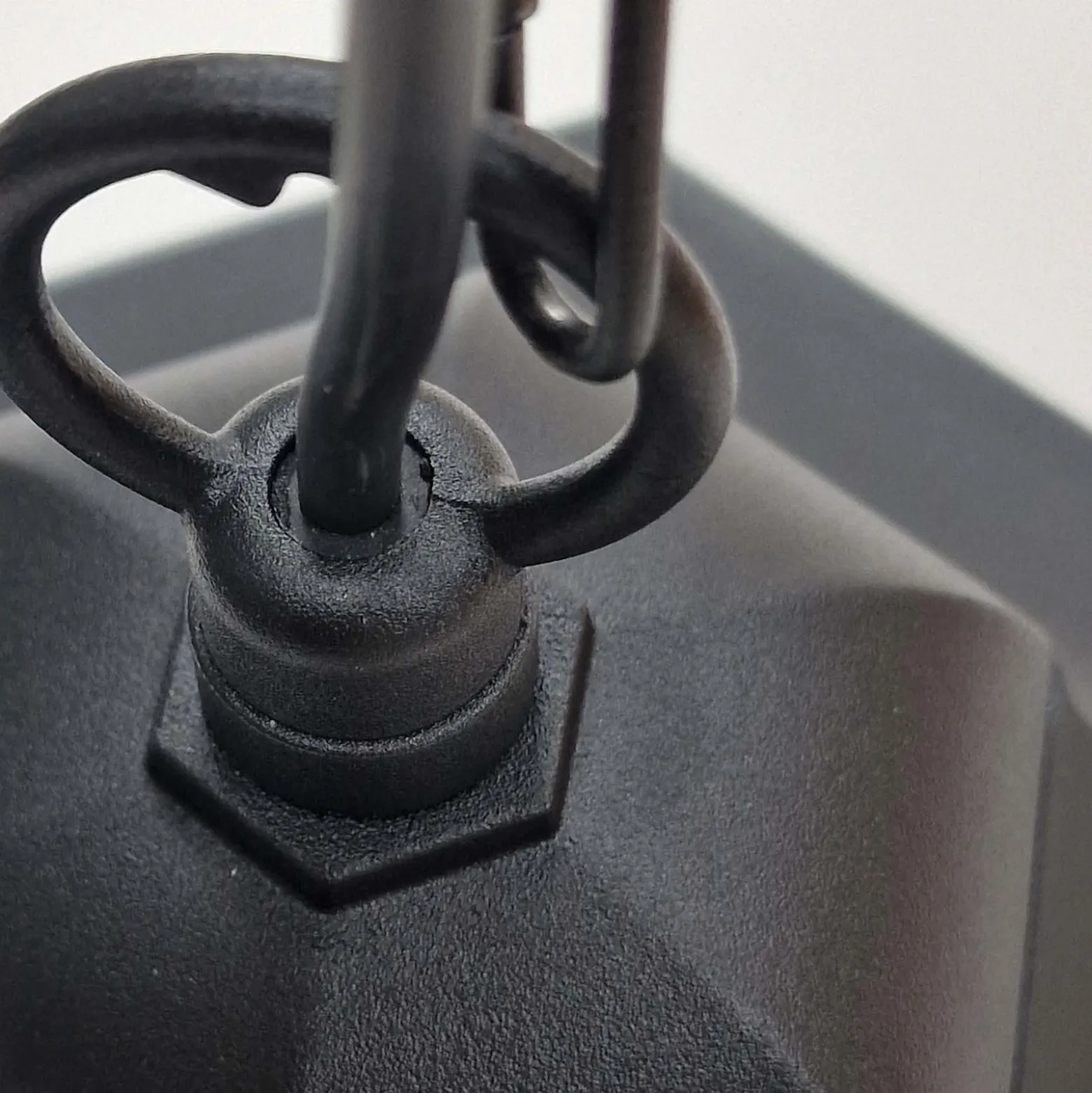 Lámpara colgante Parish con suspensión de cadena, altura 42 cm