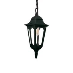Lámpara colgante Parish con suspensión de cadena, altura 42 cm
