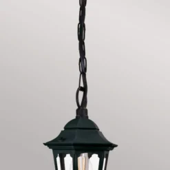 Lámpara colgante Parish con suspensión de cadena, altura 42 cm