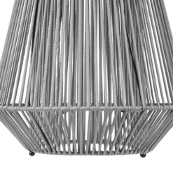 Lámpara colgante solar LED Lindby Austas, gris, Ø 32 cm, USB, IP54