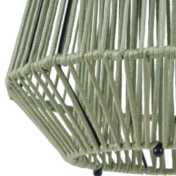 Lámpara colgante solar LED Lindby Austas, verde, Ø 32 cm, USB, IP54