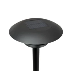 Lámpara con pica solar Dyberg Larsen DL25, negra, 3000 K