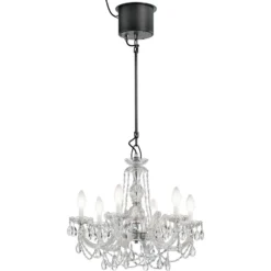 Lámpara de araña LED exterior Drylight S6, 6 luces