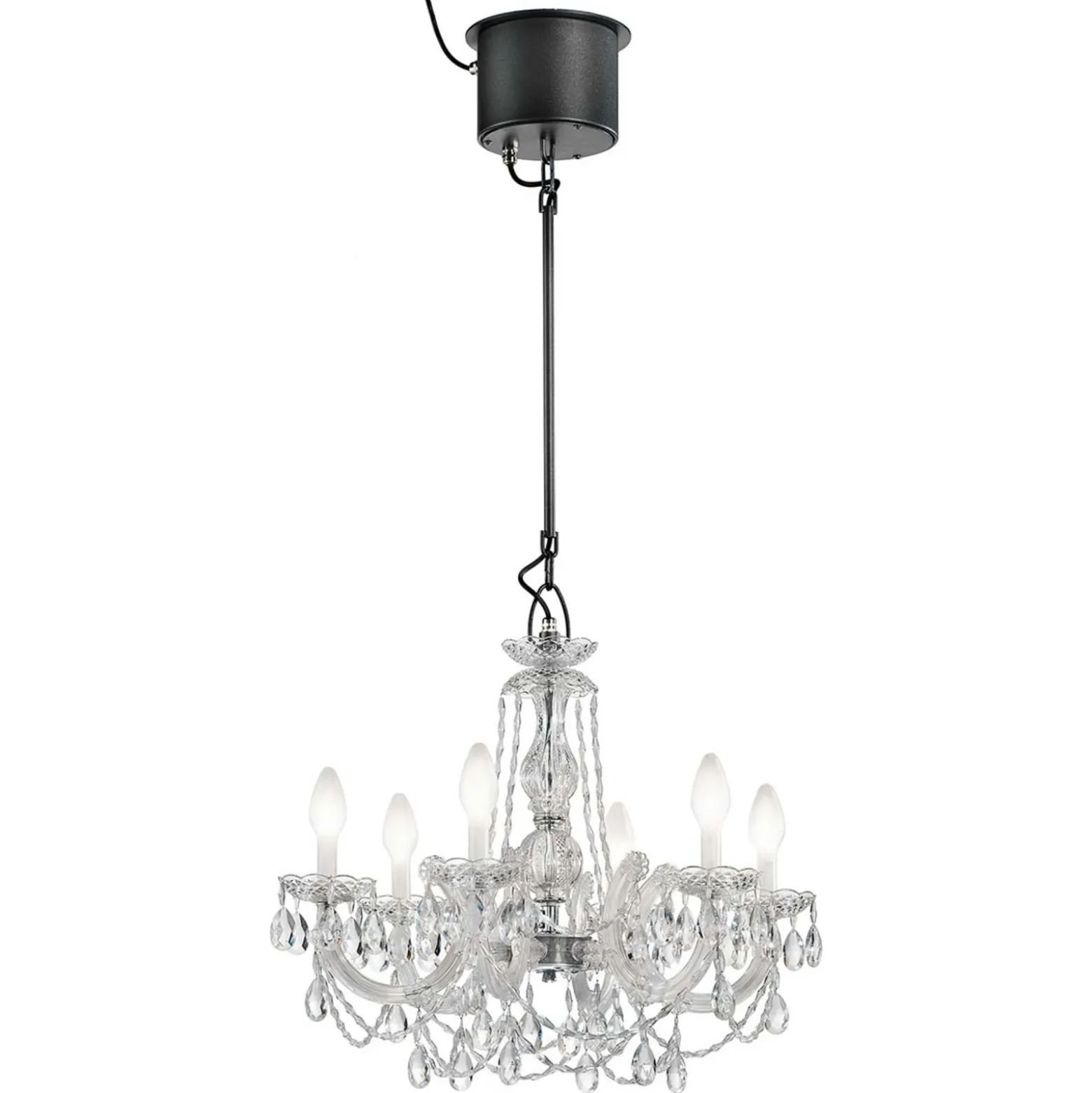 Lámpara de araña LED exterior Drylight S6, 6 luces