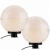 Lámpara decorativa de exterior Hemi, pincho de suelo, paquete de 2 Ø 30cm