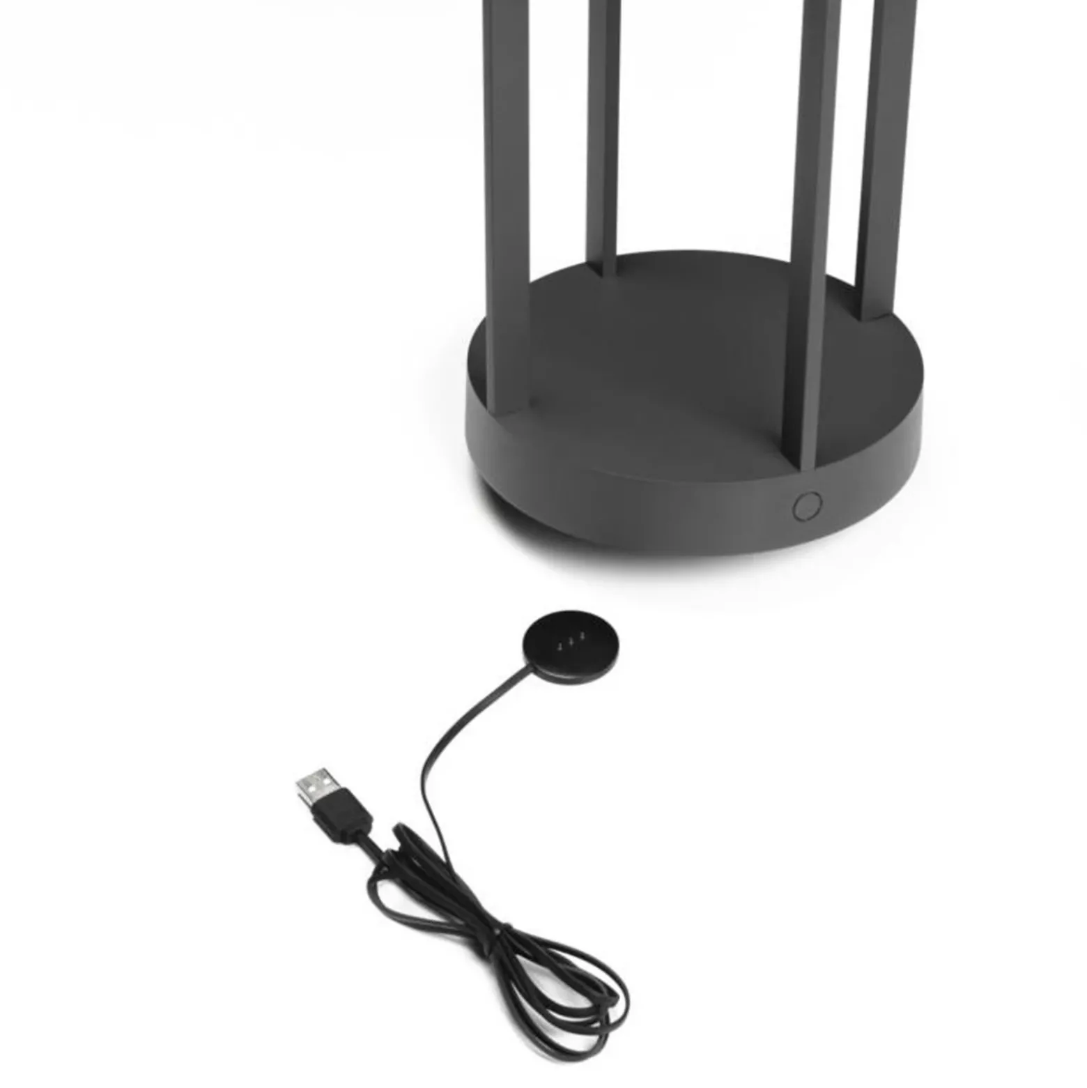 Lámpara decorativa LED Chieti USB, gris