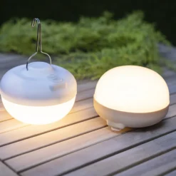 Lámpara decorativa LED Newgarden Cherry, blanca