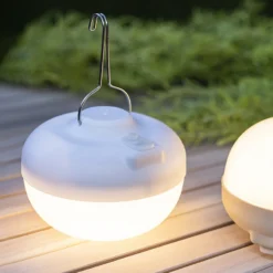 Lámpara decorativa LED Newgarden Cherry, beige/blanca
