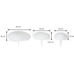 Lámpara decorativa LED solar Liedra de Lindby, juego de 3, RGBW, atenuable