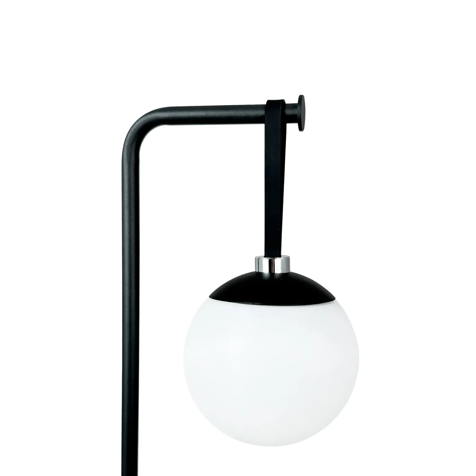 Lámpara decorativa recargable LED Odin de Dyberg Larsen, negro/blanco, IP44