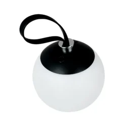 Lámpara decorativa recargable LED Odin de Dyberg Larsen, negro/blanco, IP44