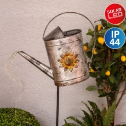 Lámpara decorativa solar LED 5282349 con regadera