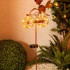 Lámpara decorativa solar LED 5282414 con bicicleta