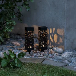 Lámpara decorativa solar LED Izola, pica, set 2