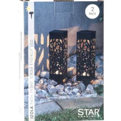 Lámpara decorativa solar LED Izola, pica, set 2