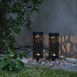 Lámpara decorativa solar LED Izola, pica, set 2