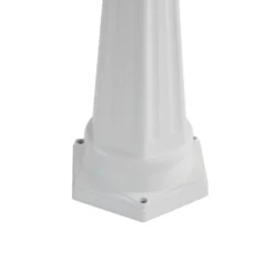 Lámpara de exterior Edana de Lindby, 211 cm, blanca, metal, E27, IP44