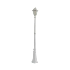 Lámpara de exterior Edana de Lindby, 211 cm, blanca, metal, E27, IP44
